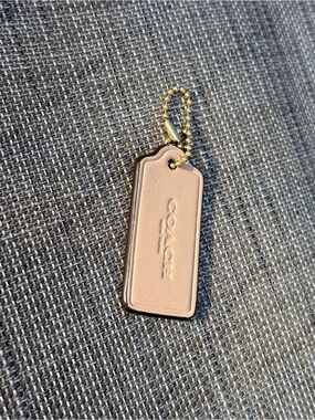 COACH Tan Leather Hang Tag